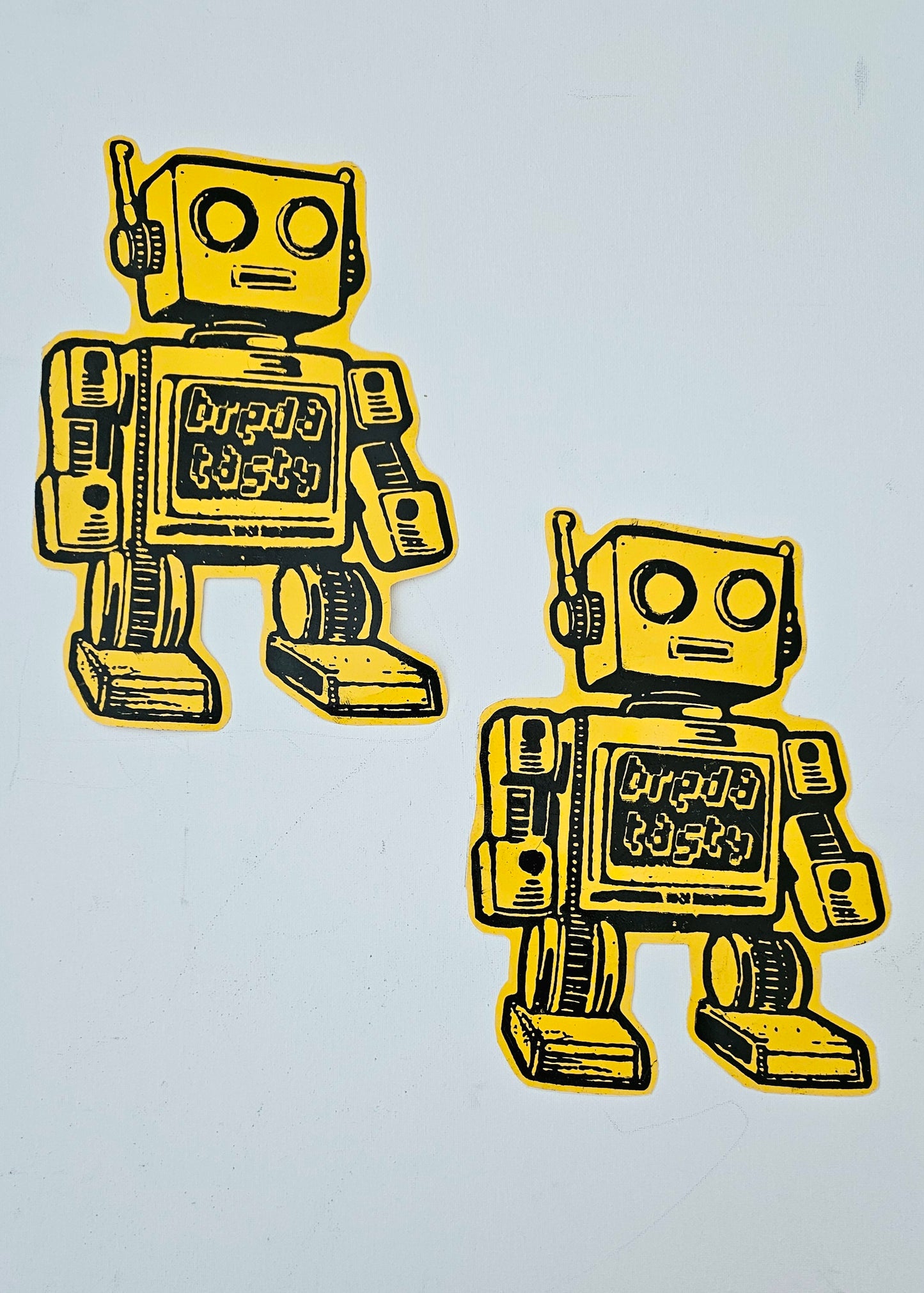 XL Sticker Tasty Robot