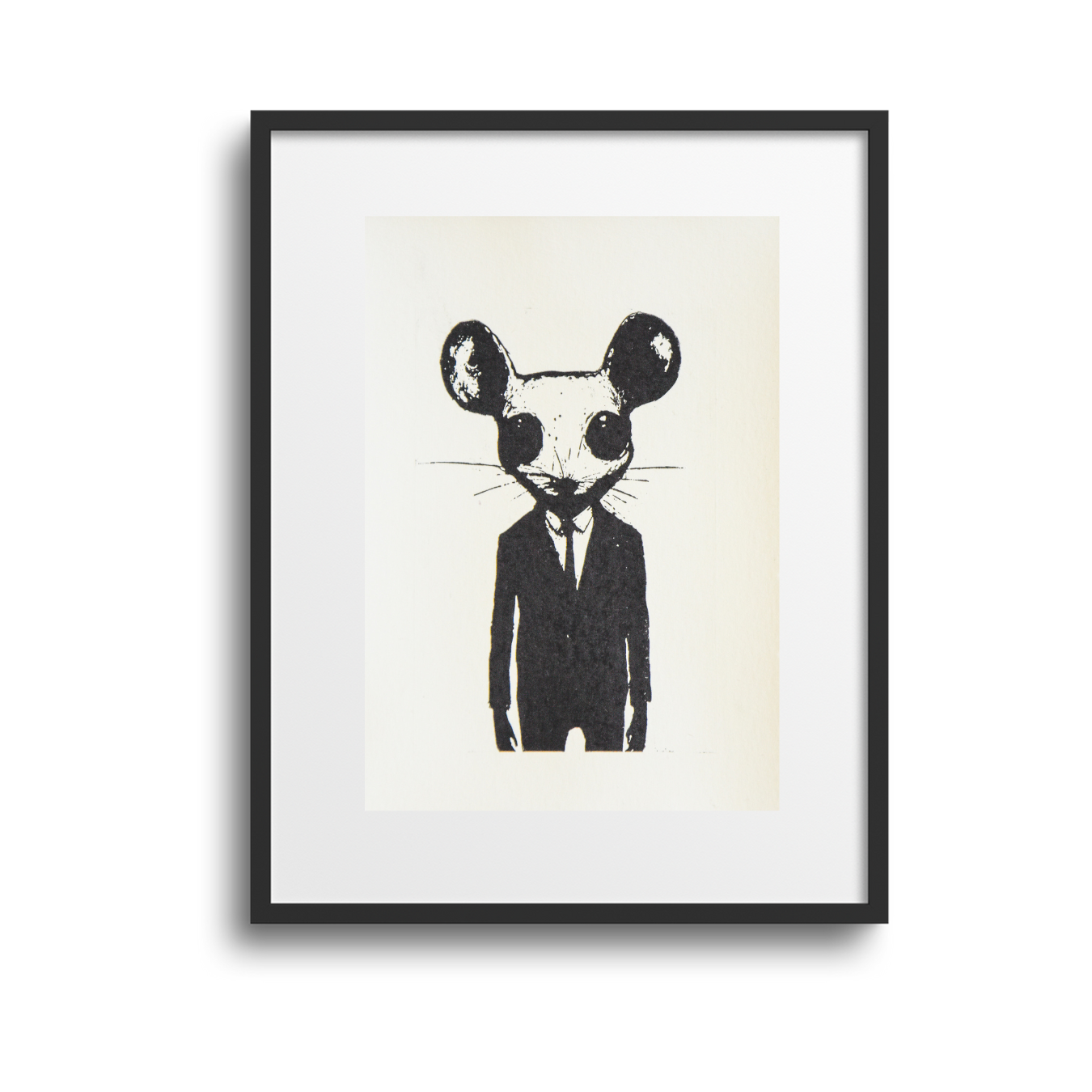 Print Rat in Black