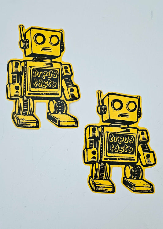 XL Sticker Tasty Robot