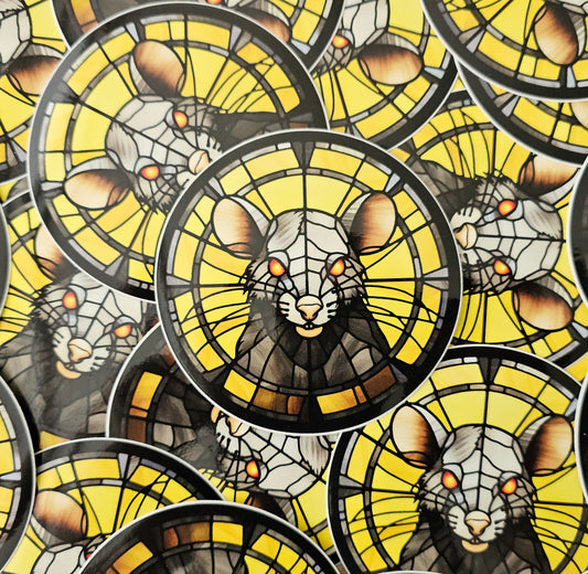 Sticker Rat in Lood