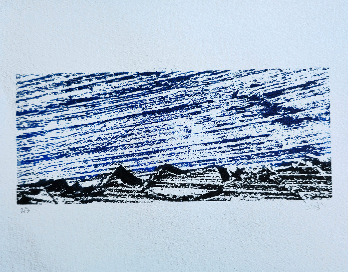 Storm in de Bergen | Acrylgravure