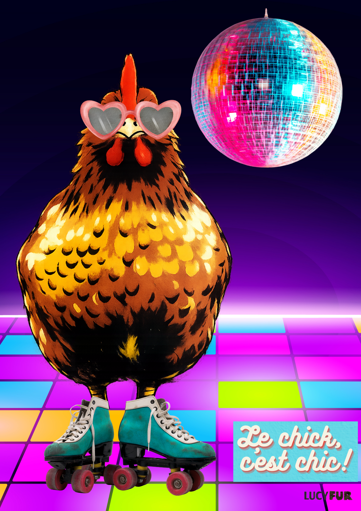 Le chick, c'est chic! | Paste-up poster