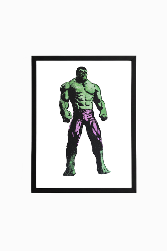 Groen figuur in A4 zwarte lijst